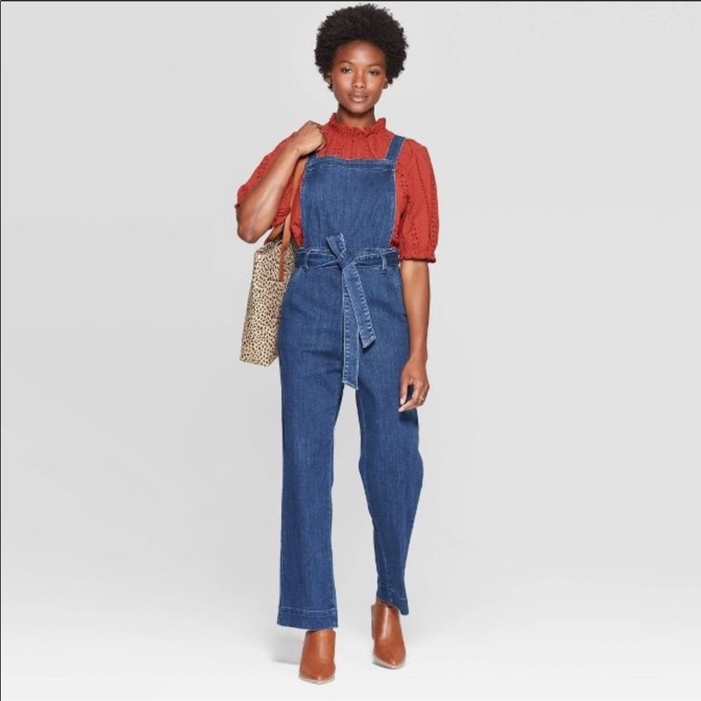 Universal Thread Square Neck Denim Jumpsuit